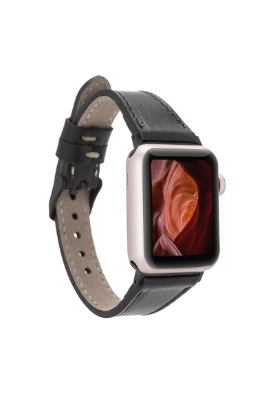 Apple Watch Uyumlu Deri Kordon 42-44-45mm Slim Rst1 Diğer