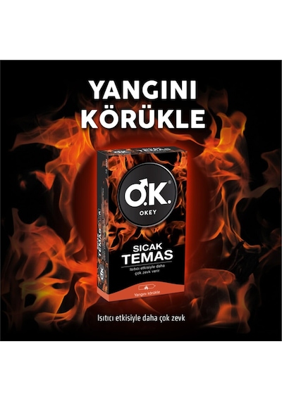 Okey Sıcak Temas Prezervatif 40'lı