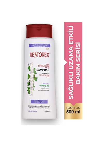 Speed Strong Saç Dökülmesine Karşı Şampuan 500 Ml - Sarmaşık Özlü, Sağlıklı Uzama, Dökülme Karşıtı