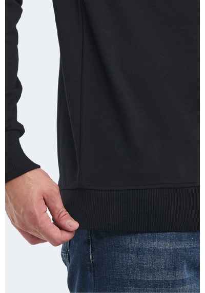 Slazenger Orvar In Erkek Siyah Sweatshırt Siyah
