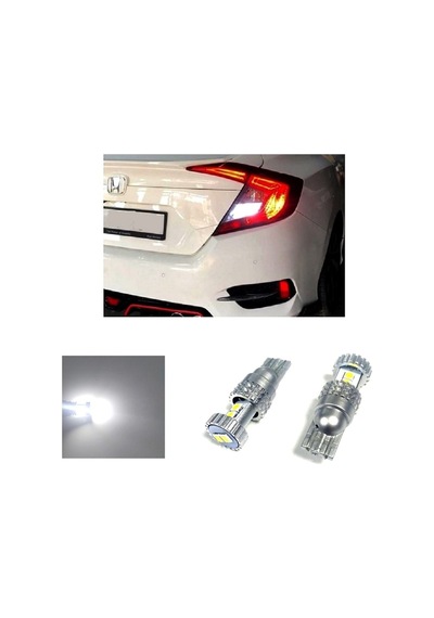 Megamarket06 Honda Cıvıc Fc5 Uyumlu Led Geri Vites Ampulü W16w T15 Ph7028