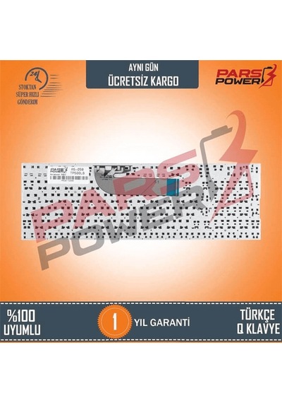 Asus Uyumlu TP501, TP501UB, TP501UQ Serisi Notebook Klavye (Siyah TR) (Pars Power) 501362