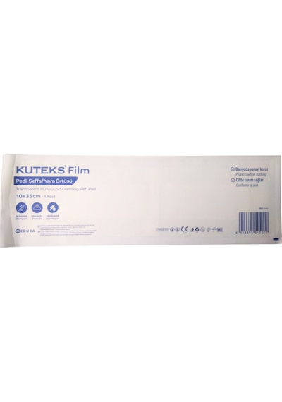 Kuteks Film Pedli Şeffaf Yara Örtüsü 10 X 35 Cm 1 Adet