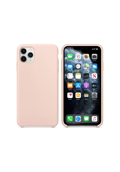 Apple İphone 11 Pro 5.8'' İçin Kılıf Liquid Lansman Silikon Kum Pembesi İphone 11 Pro İle Uyumlu Kılıf - Pembesi