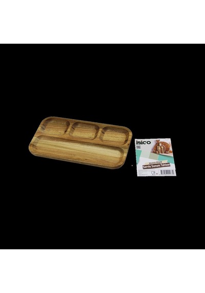 Hubrendy Tedarik Akasya Ahşap Sunum Tepsisi 4 Bölmeli 25x14 Cm 1456034