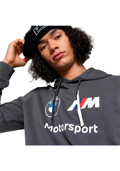 Puma Bmw Mms Ess Hoodie Ft Gri Erkek Sweatshirt