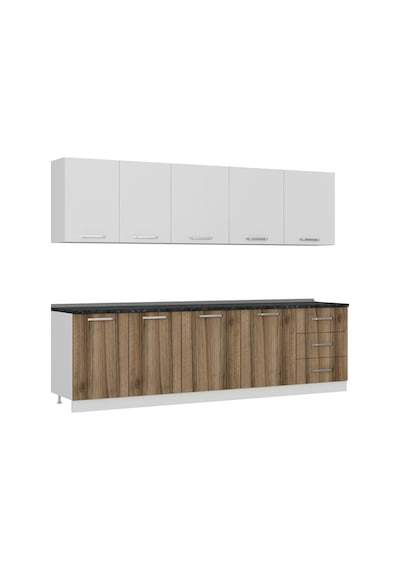 Minar 280 Cm Mutfak Dolabı Beyaz Dore 280-D2 Beyaz