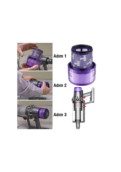 Coofbe Dyson V11  V15 Uyumlu  Filtre Arka Hepa Filtre 1 Adet