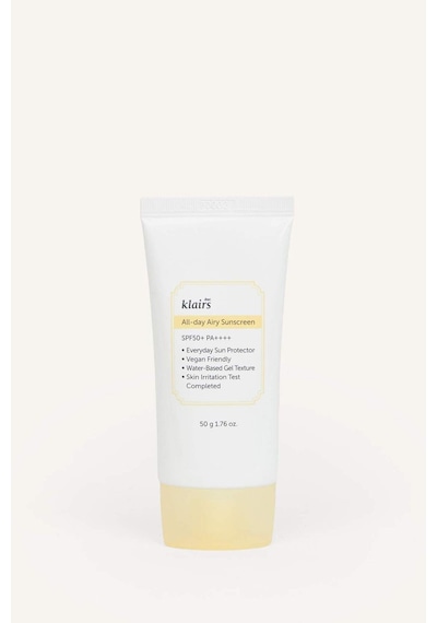 Defacto Dear Klairs All Day Airy Sunscreen Spf 50 Pa Hafif Dokulu Su Bazlı Filtreli Güneş Kremi 50gr I1979axnsyl1