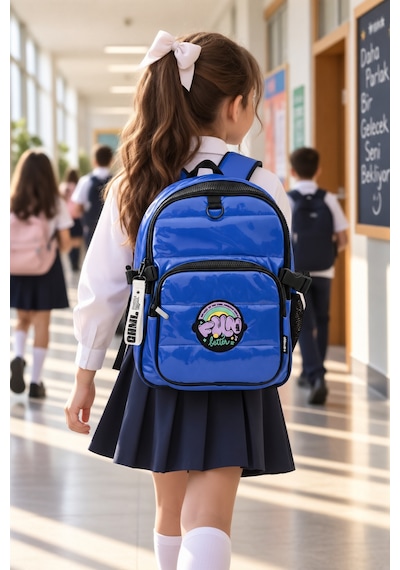 Okul Sırt Çantası Cool Blue 44 X 30 X 20 Cm Lüks Öğrenci Ve Okul Çantası Çok Renkli