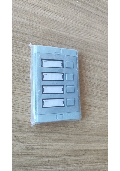 Boçi Elektronik 4'lü Sıva Üstü Zil Paneli Butonu Gri Plastik Kasa