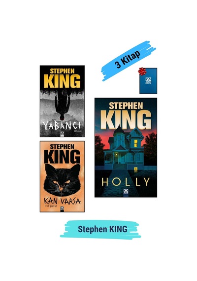 1. Holly 2. Yabancı 3. Kan Varsa - Stephen King 3 Kitap Set - Not Defteri