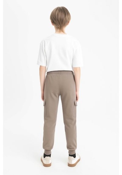 Ahengim Erkek Çocuk Basic Kargo Cepli Jogger Paça Okul Eşofman Altı Ak2322-1 Bej