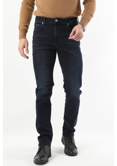 Erkek Koyu Lacivert Jean Pantolon 001