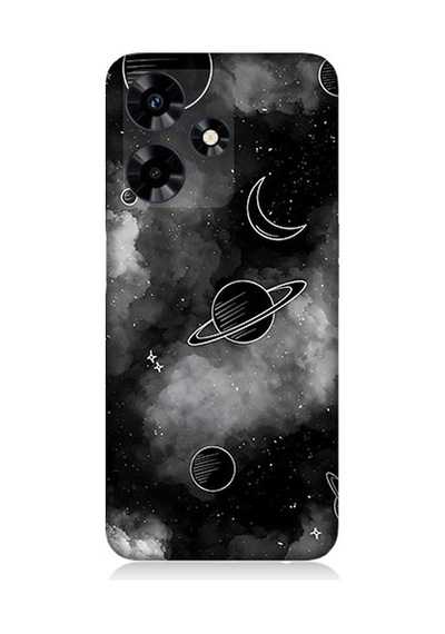 İnfinix Hot 30 Uyumlu Uzay Ve Bulutlar Desenli Silikon Kılıf