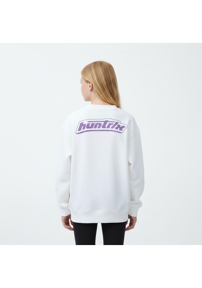Kpop Kız Çocuk Sweatshirt St09620 KREM