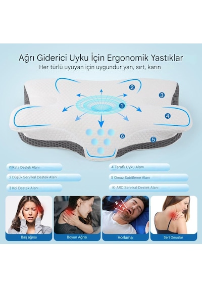 Boyun Desteği İçin Ultra Fıtık Ağrı Soğutma Yastığı, Ayarlanabilir Servikal Yastık Rahat Uyku, İcin Ergonomik Konforlu Hafızalı Köpük Yastıklar Giri Beyaz Boyun Desteği İçin Ultra Fıtık Ağrı Soğutma Yastığı, Ayarlanabilir Servikal Yastık Rahat Uyku, İcin Ergonomik Konforlu Hafızalı Köpük Yastıklar Giri Beyaz