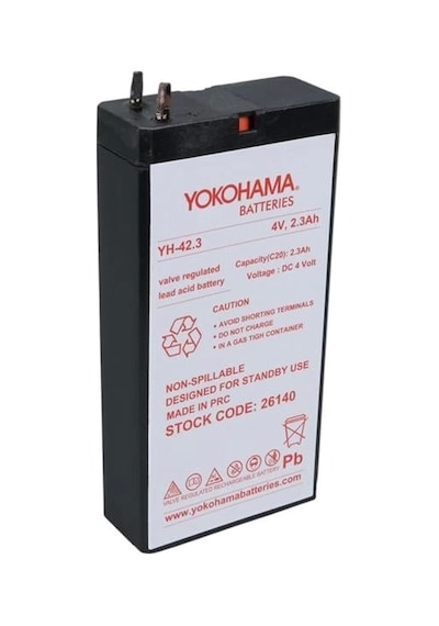 Yokohama Yh-42.3 4 Volt - 2.3 Amper Akü 50x100x22 Mm