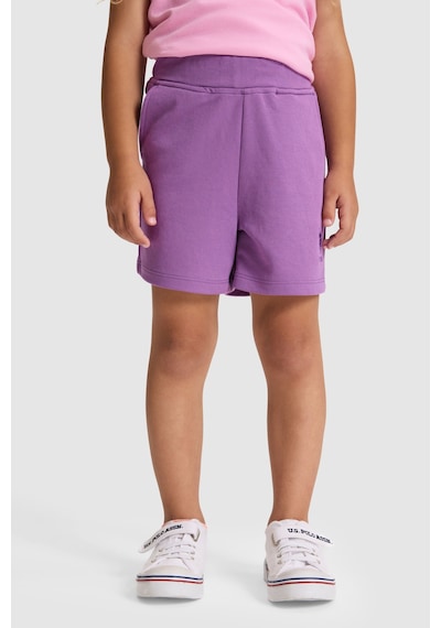 U.s. Polo Assn. Kız Çocuk Menekşe Şort Örme 50325686-vr037 Menekse