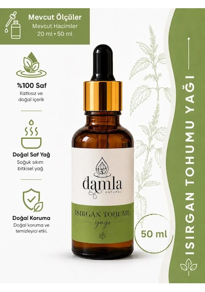 Biodamla Natural Isırgan Tohumu Yağı 50 Ml