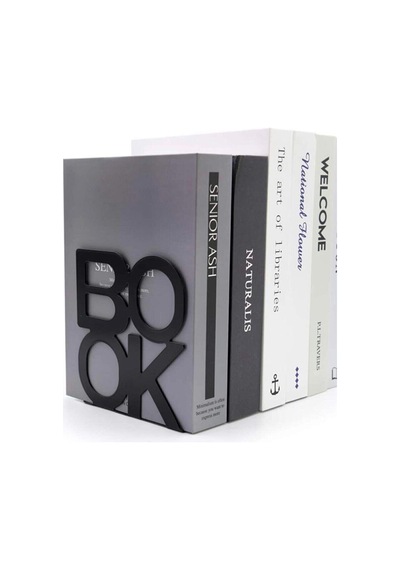 Book Yazı Desenli Model Kitap Desteği - Ev Ve Ofis Dekoratif Este