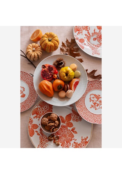 Turuncu Porselen Yemek Tabağı 29 Cm