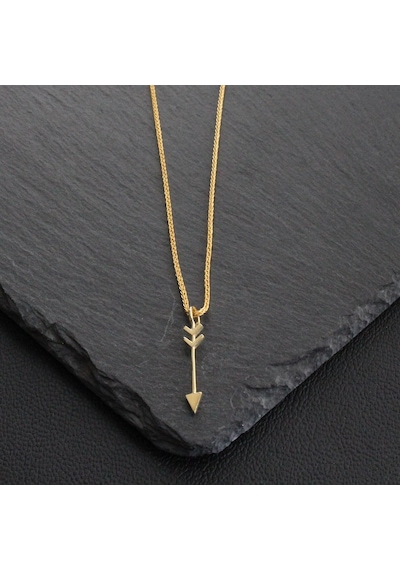Gold Arrow Kolye Gümüş
