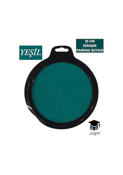 Seyfikirtasiye 15 Cm Sünger Parmak Boyası, Yeşil, Baskı Boyası 12