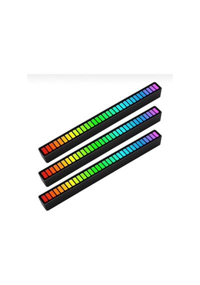 Sese Duyarli Rgb Tasinabilir Ritim Isigı Ambiyans Aydinlatma Ekolayzer Led Us Girisli Led Bar