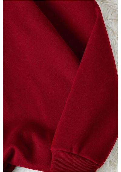 Esade Kadın Pembe Zampak Çiçek Kol Baskılı Rahat Kalıp Bisiklet Yaka Bordo Sweatshirt Bordo Esade Kadın Pembe Zampak Çiçek Kol Baskılı Rahat Kalıp Bisiklet Yaka Bordo Sweatshirt Bordo