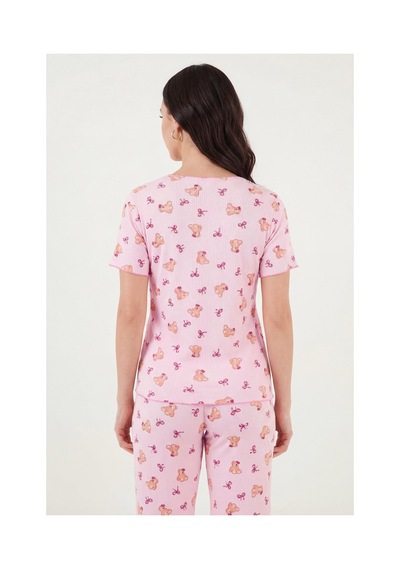 Lela Bayan Pijama Takımı 65770836 Pembe