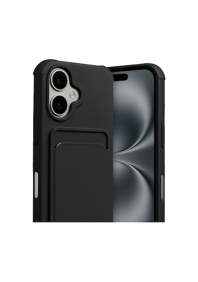 Apple Uyumlu iPhone 17 Uyumlu Kelvin Kartvizitli Silikon - Siyah
