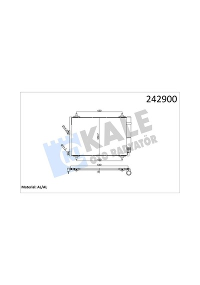 Kale Klima Radyatörü Kondenser Berlingo 06 Xsara 04 Partner 06 1.6 Hdi 530x362x16 1 Sıra Alb Sistem Kale 040abc010 6455.cn-9645964780