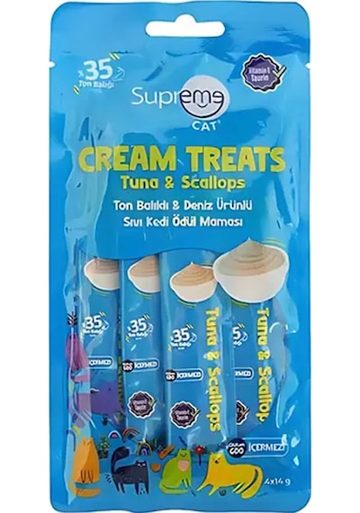 Supreme Ton Balıklı Krema Kedi Ödülü 4x14 Gr