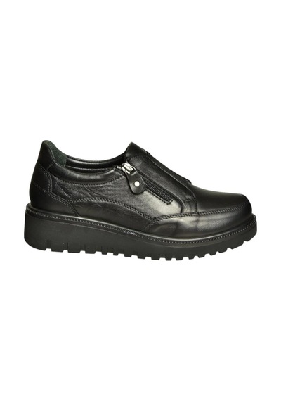 Fox Shoes U555040503 Siyah Hakiki Deri Günlük Kadın Ayakkabı Siyah-hakiki Deri