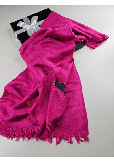 Miorel Scarfs G Desen Çift Taraflı Kaşmir İpek Şal 4 Mevsim Soft Pamuklu Şal Pembe