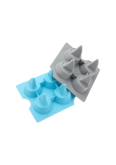 Shark Fin Köpekbalığı Buz Kalıbı Buzdolabı Parti Kadeh Buzluk Çok Renkli
