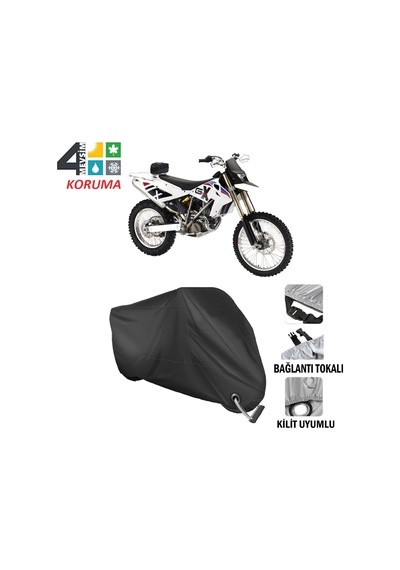 Bmw G450 X Motosiklet Brandası ( Kilit Uyumlu - Siyah