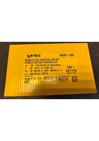 Entes Rgsr-20s Reaktif Güç Kontrol Rölesi 16+svc Kademeli M3773