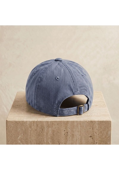 Bk Gift Kişiye Özel İsim Nakışlı Vintage Lacivert Beyzbol Şapkası Unisex Eskitme Kumaş Metal Tokalı