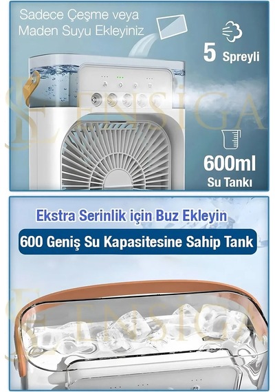 Usb Li Su Püskürtmeli Hava Serinletici Fan