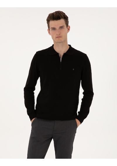 Pierre Cardin Erkek Siyah Kazak /triko 50314191-vr046 Siyah