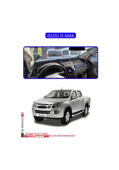 Isuzu D-maxtorpido Koruma Halısı Mavi Kenar