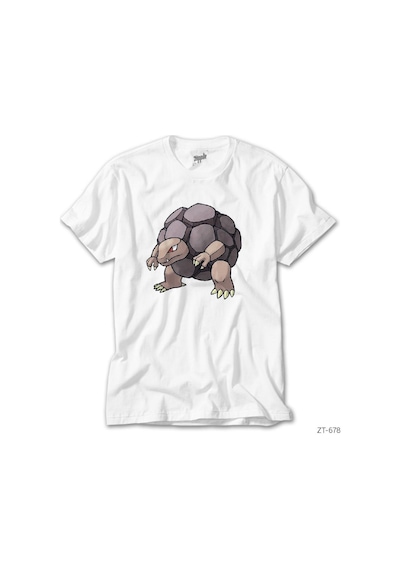 Pokemon Golem Beyaz Tişört Beyaz