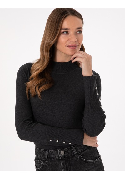 Pierre Cardin Kadın Antrasit Kazak /triko 50290578-vr006 Antrasit