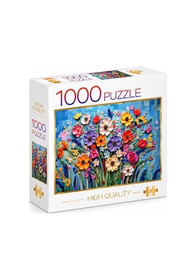 1000 Parça Çiçekler Puzzle 48 X 68 Cm Yüksek Baskı Kaliteli Eğlenceli Ve Eğitici Puzzle