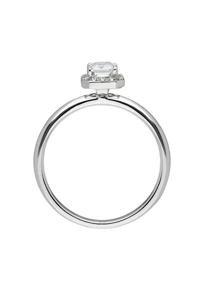 Sirius Pırlanta Ve Emerald Kesim Beyaz Safir Yüzük 0831R0031