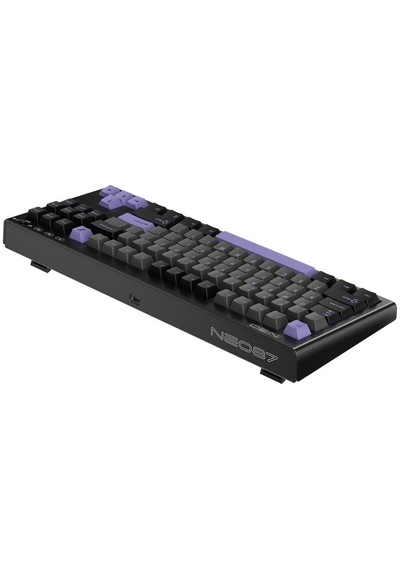 1st Player Neo87 Tkl Siyah Rgb Lavender Switch Hotswap Kablosuz Wireless + Bluetooth Türkçe Mekanik Oyuncu Klavyesi