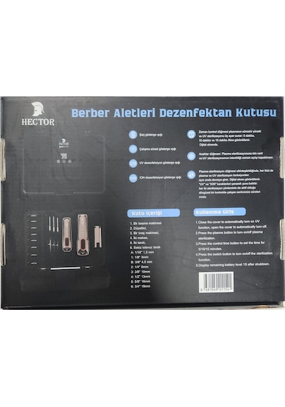 Hector Santitizer Box - Berber Aletleri Dezenfektan Kutusu Ve Organizer