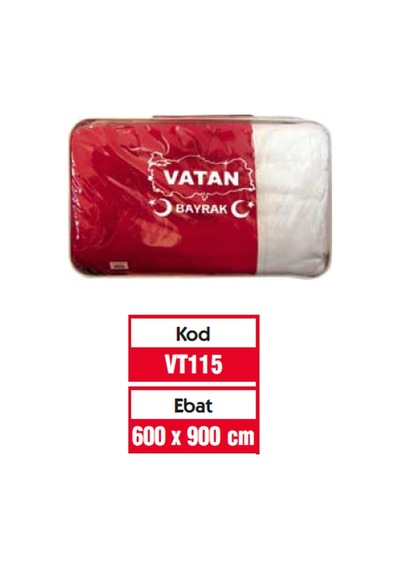 Vatan Türk Bayrağı Polyester 600x900 Vt115 Diğer